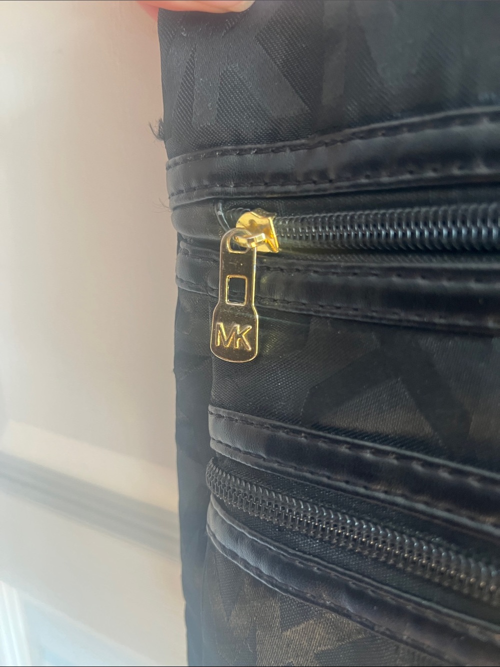 Michael Kors Black Crossbody Messenger with Gold Accents - Picture 3 of 8